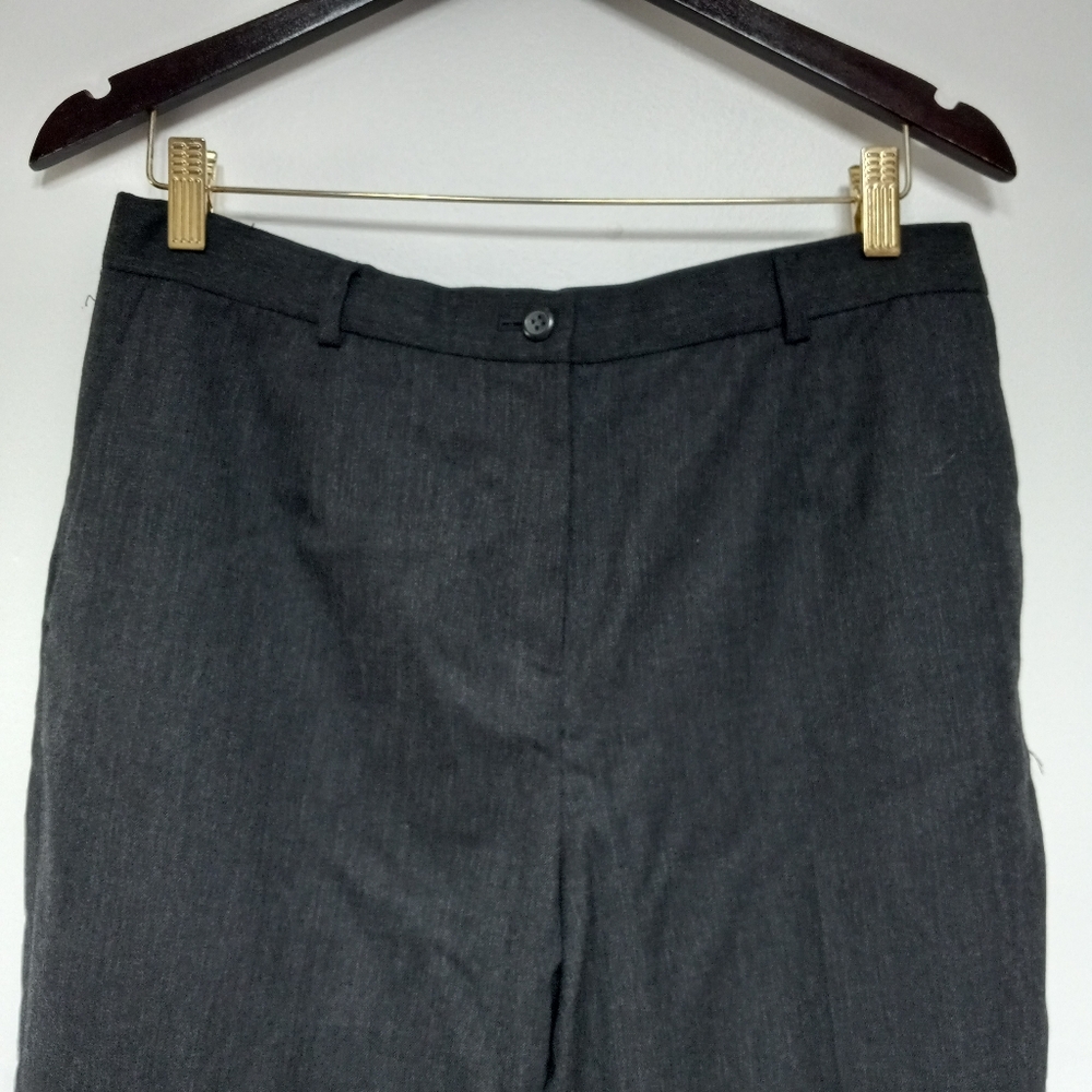 Pendleton Vintage Virgin Wool Black Dress Trousers Pants Sz 12 - Picture 3 of 5